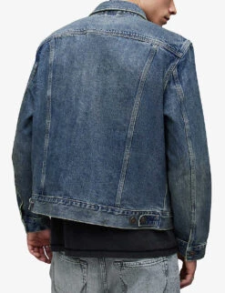 AllSaints Carrer Patch-pocket Denim Jacket -Selfridges Store R04086633 INDIGO ALT03