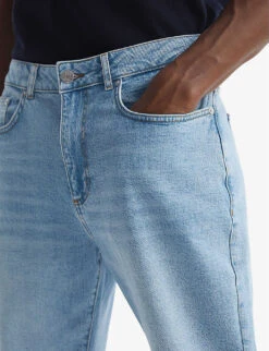 Reiss Portabello Slim-fit Tapered-leg Stretch-denim Jeans -Selfridges Store R04086981 WASHEDBLUE ALT04