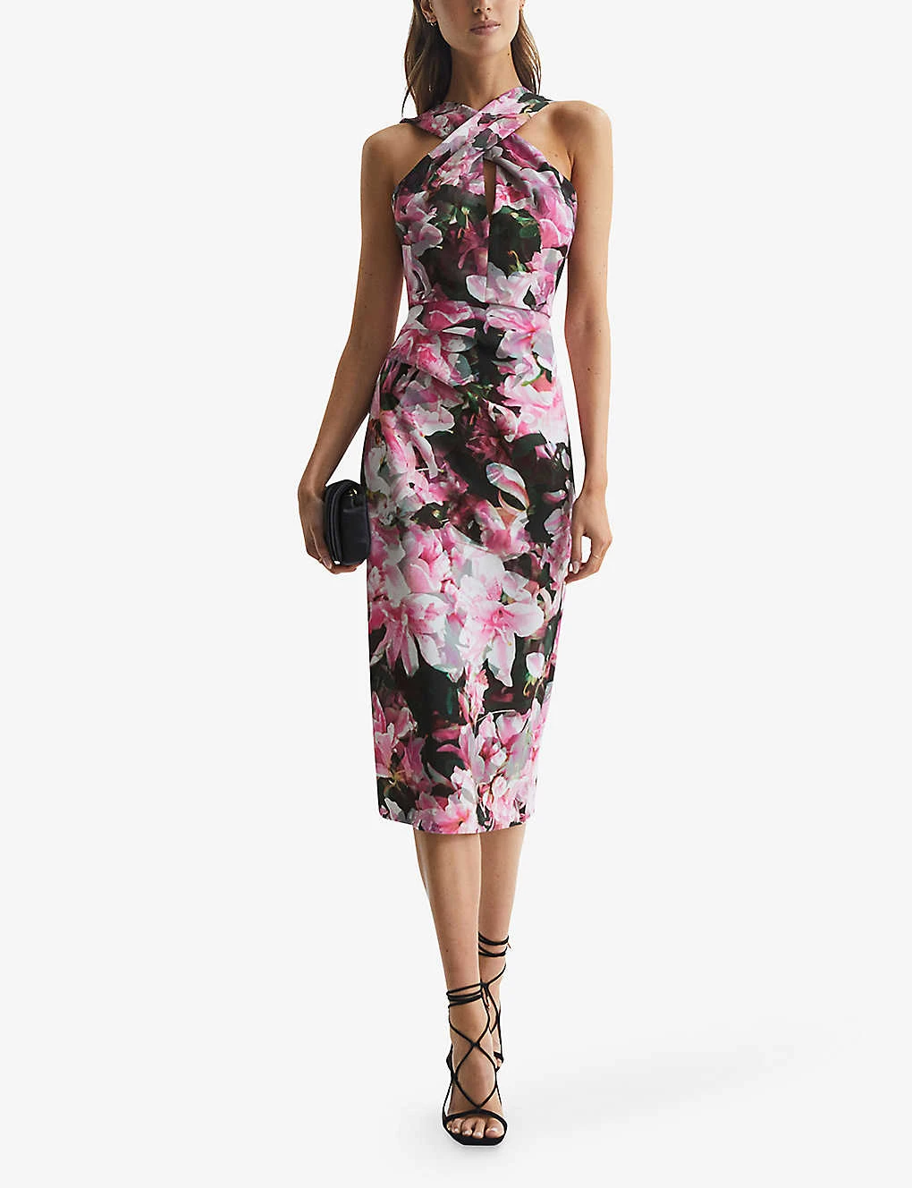 Reiss Ella Floral Stretch-woven Pencil Dress 2 Reiss Ella Floral Stretch-woven Pencil Dress - Image 2