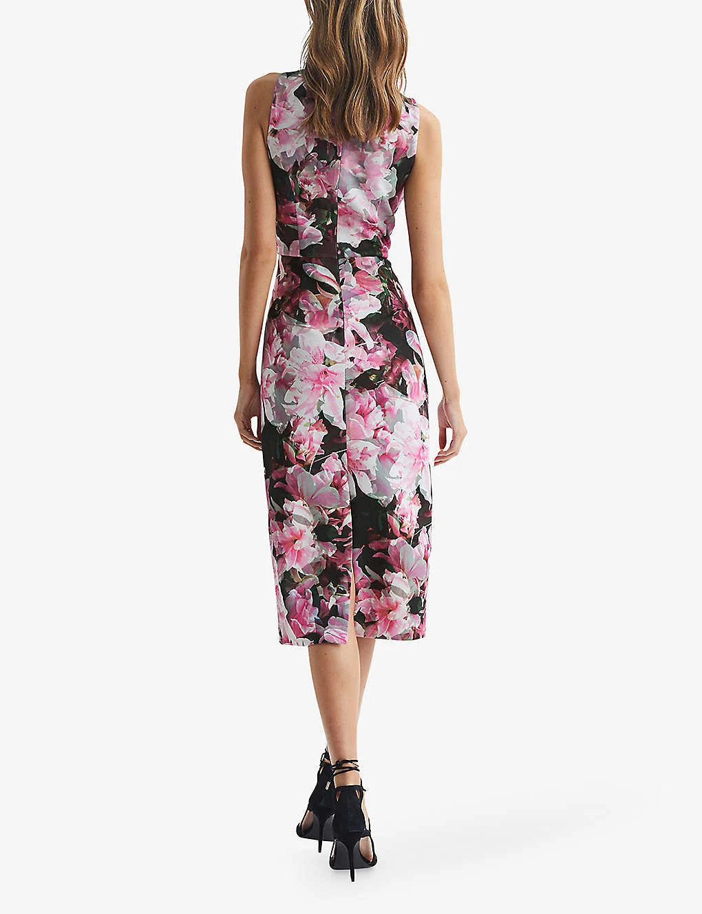 Reiss Ella Floral Stretch-woven Pencil Dress 4 Reiss Ella Floral Stretch-woven Pencil Dress - Image 4