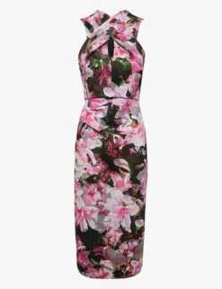Reiss Ella Floral Stretch-woven Pencil Dress