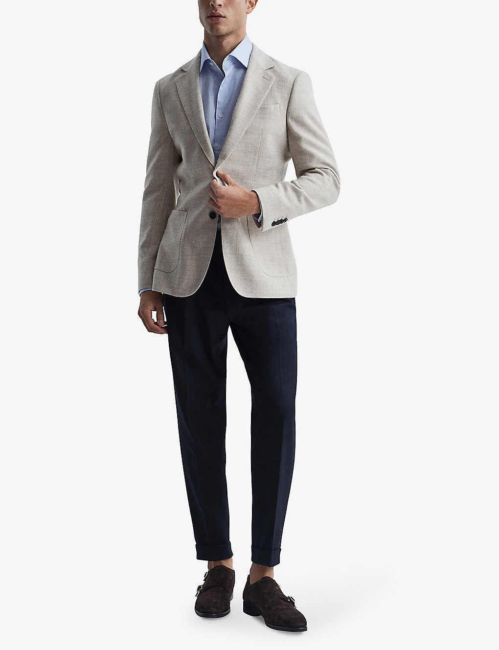 Reiss Remote Bengal Striped Cotton Shirt 2 Reiss Remote Bengal Striped Cotton Shirt - Image 2