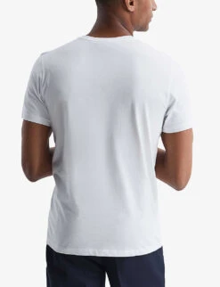 Reiss Bless Crewneck Cotton-jersey T-shirt -Selfridges Store R04087041 WHITE ALT03