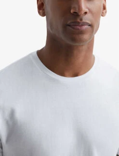 Reiss Bless Crewneck Cotton-jersey T-shirt -Selfridges Store R04087041 WHITE ALT04