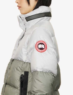 Canada Goose Byward Regeneration Funnel-neck Shell-down Jacket -Selfridges Store R04088851 LIGHTGREY ALT05