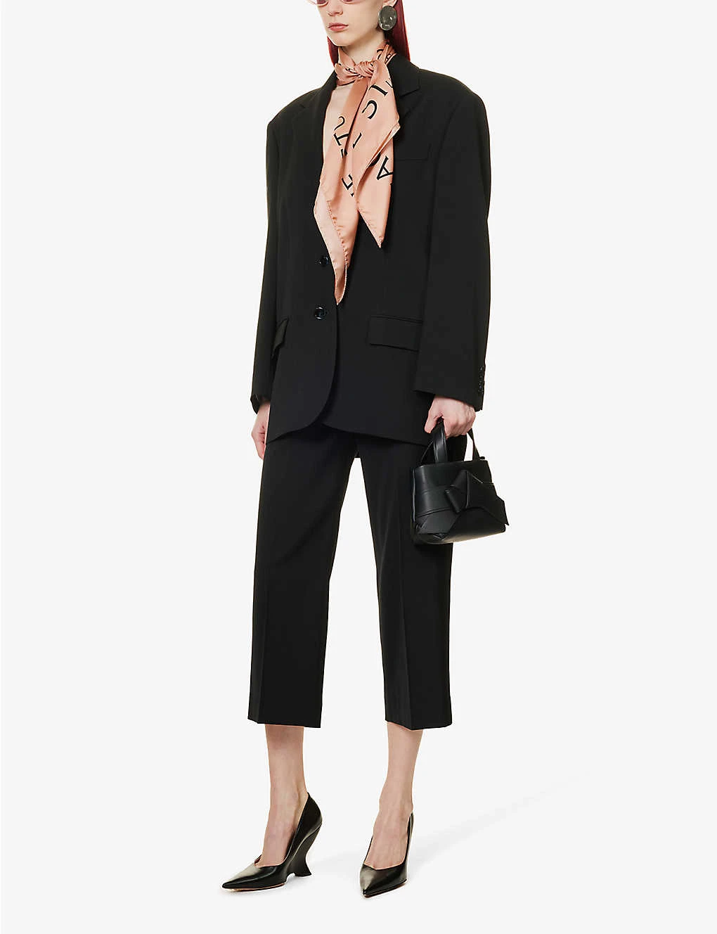 Acne Studios Juylie Single-breasted Padded-shoulders Woven Blazer 2 Acne Studios Juylie Single-breasted Padded-shoulders Woven Blazer - Image 2