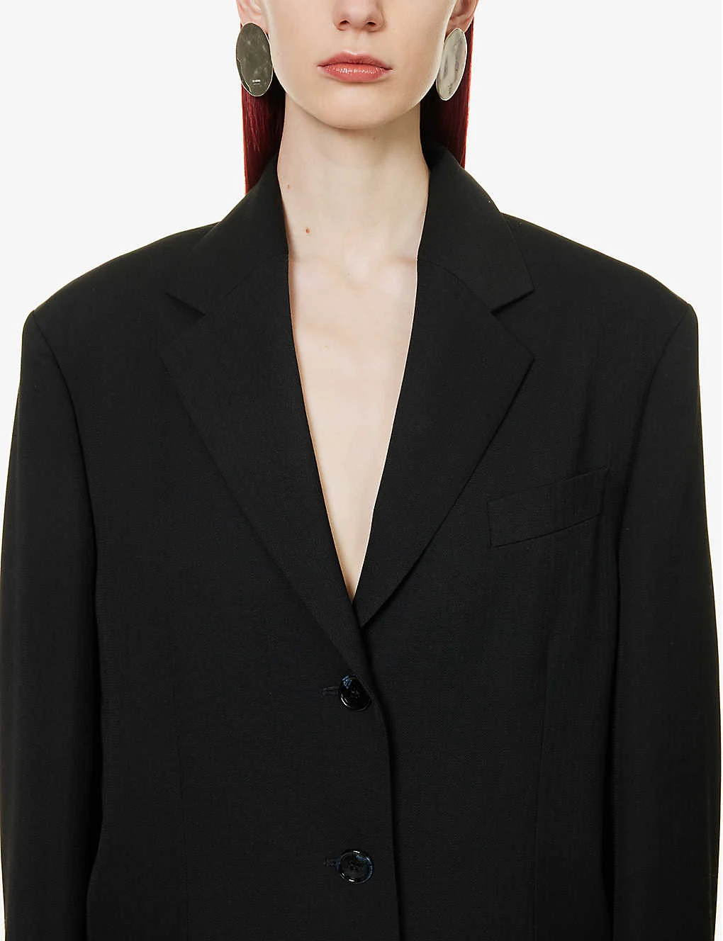 Acne Studios Juylie Single-breasted Padded-shoulders Woven Blazer 5 Acne Studios Juylie Single-breasted Padded-shoulders Woven Blazer - Image 5