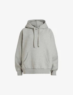 AllSaints Talon Logo-embroidered Organic Cotton-blend Hoody