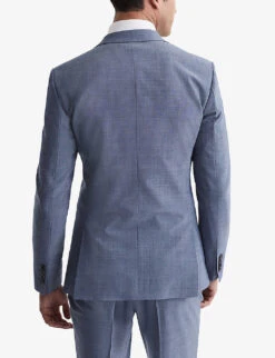 Reiss Wish Slim-fit Stretch Wool-blend Blazer -Selfridges Store R04091597 SOFTBLUE ALT03