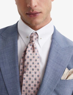 Reiss Wish Slim-fit Stretch Wool-blend Blazer -Selfridges Store R04091597 SOFTBLUE ALT04