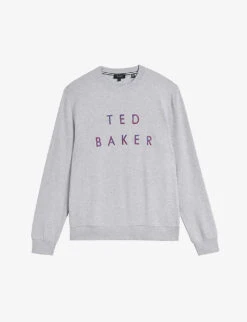 Ted Baker Sonics Logo-embroidered Stretch-jersey Sweatshirt