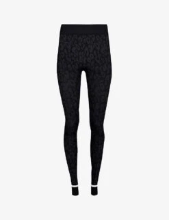 Sweaty Betty Leopard Jacquard Stretch-jersey Leggings