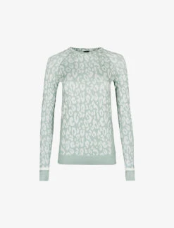 Sweaty Betty Leopard-print Stretch-woven Base Layer Top
