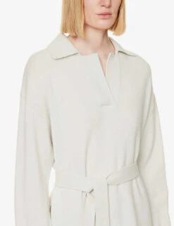 Joseph Belted Merino Wool Knitted Mini Dress -Selfridges Store R04095106 PUTTY ALT04