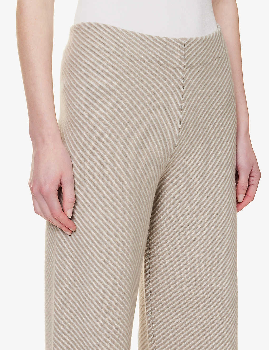 Joseph Striped Knitted Merino Wool Knitted Trousers 5 Joseph Striped Knitted Merino Wool Knitted Trousers - Image 5