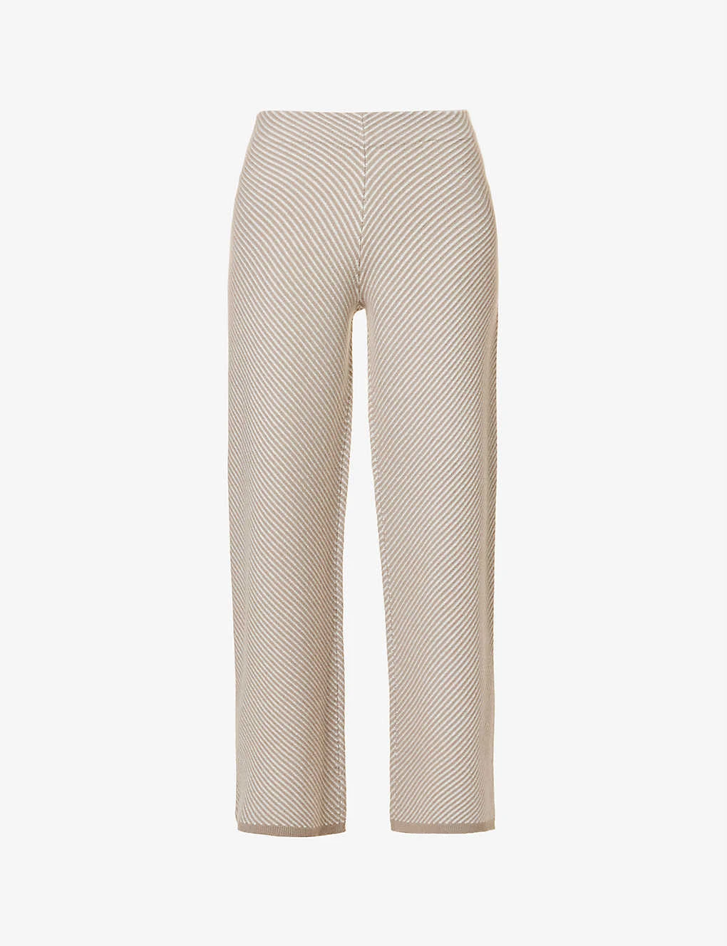 Joseph Striped Knitted Merino Wool Knitted Trousers 1 Joseph Striped Knitted Merino Wool Knitted Trousers