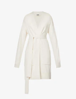 Joseph Shawl-collar Self-tie Silk-blend Knitted Cardigan