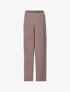 Joseph Hulin Wide-leg Mid-rise Silk Trousers