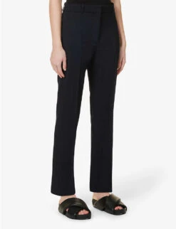 Joseph Coleman Straight-leg Cropped Stretch-wool Trousers 7 Joseph Coleman Straight-leg Cropped Stretch-wool Trousers -Selfridges Store R04095474 NAVY ALT02