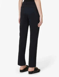 Joseph Coleman Straight-leg Cropped Stretch-wool Trousers 8 Joseph Coleman Straight-leg Cropped Stretch-wool Trousers -Selfridges Store R04095474 NAVY ALT03
