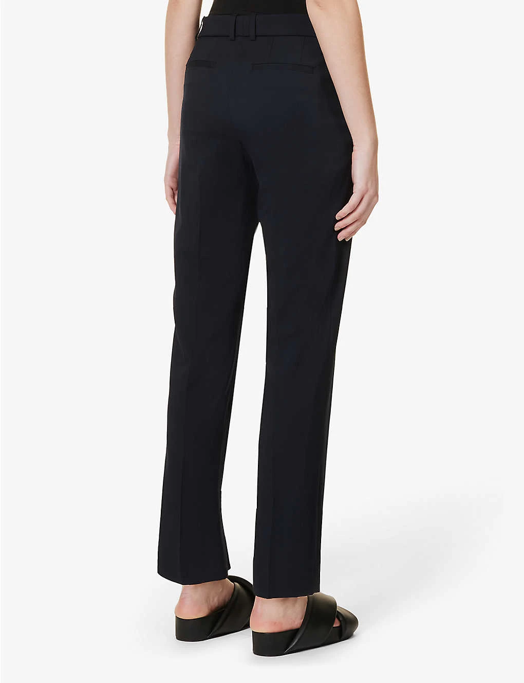 Joseph Coleman Straight-leg Cropped Stretch-wool Trousers 4 Joseph Coleman Straight-leg Cropped Stretch-wool Trousers - Image 4