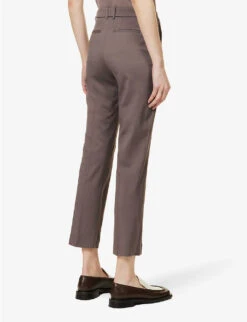 Joseph Coleman Straight-leg Mid-rise Stretch-wool Trousers -Selfridges Store R04095480 TRUFFLE ALT03