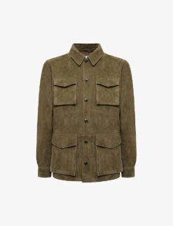 Reiss Mays Four-pocket Suede Jacket