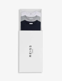 Reiss Bless Crewneck Cotton-jersey T-shirt Pack Of Three