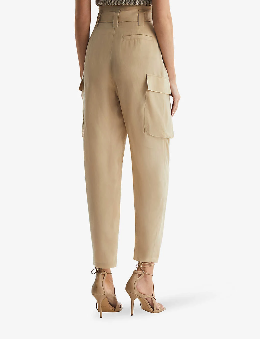 Reiss Joanie High-rise Leg-pocket Woven Cargo Trousers 4 Reiss Joanie High-rise Leg-pocket Woven Cargo Trousers - Image 4