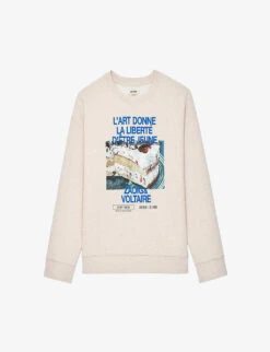 Zadig & Voltaire Judy Photoprint Cotton-blend Sweatshirt