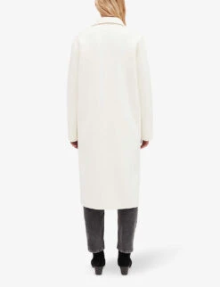 CLAUDIE PIERLOT Galant Double-breasted Wool-blend Coat -Selfridges Store R04103294 NATURELS ALT03