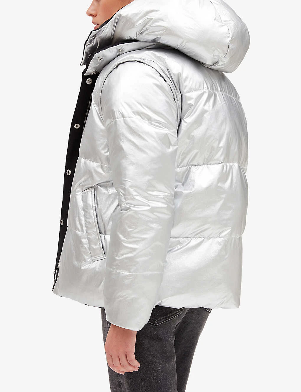 CLAUDIE PIERLOT Reversible Quilted Shell And Wool-blend Puffer Jacket 5 CLAUDIE PIERLOT Reversible Quilted Shell And Wool-blend Puffer Jacket - Image 5