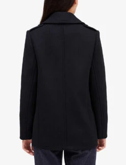 CLAUDIE PIERLOT Gaspard Double-breasted Wool-blend Coat -Selfridges Store R04103333 BLEUS ALT03