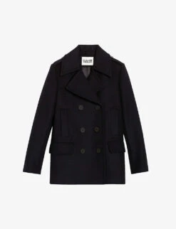 CLAUDIE PIERLOT Gaspard Double-breasted Wool-blend Coat