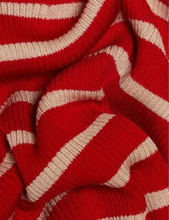 CLAUDIE PIERLOT Mandibule Stripe-pattern Stretch-knit Fitted Jumper -Selfridges Store R04103386 DIVERS ALT04