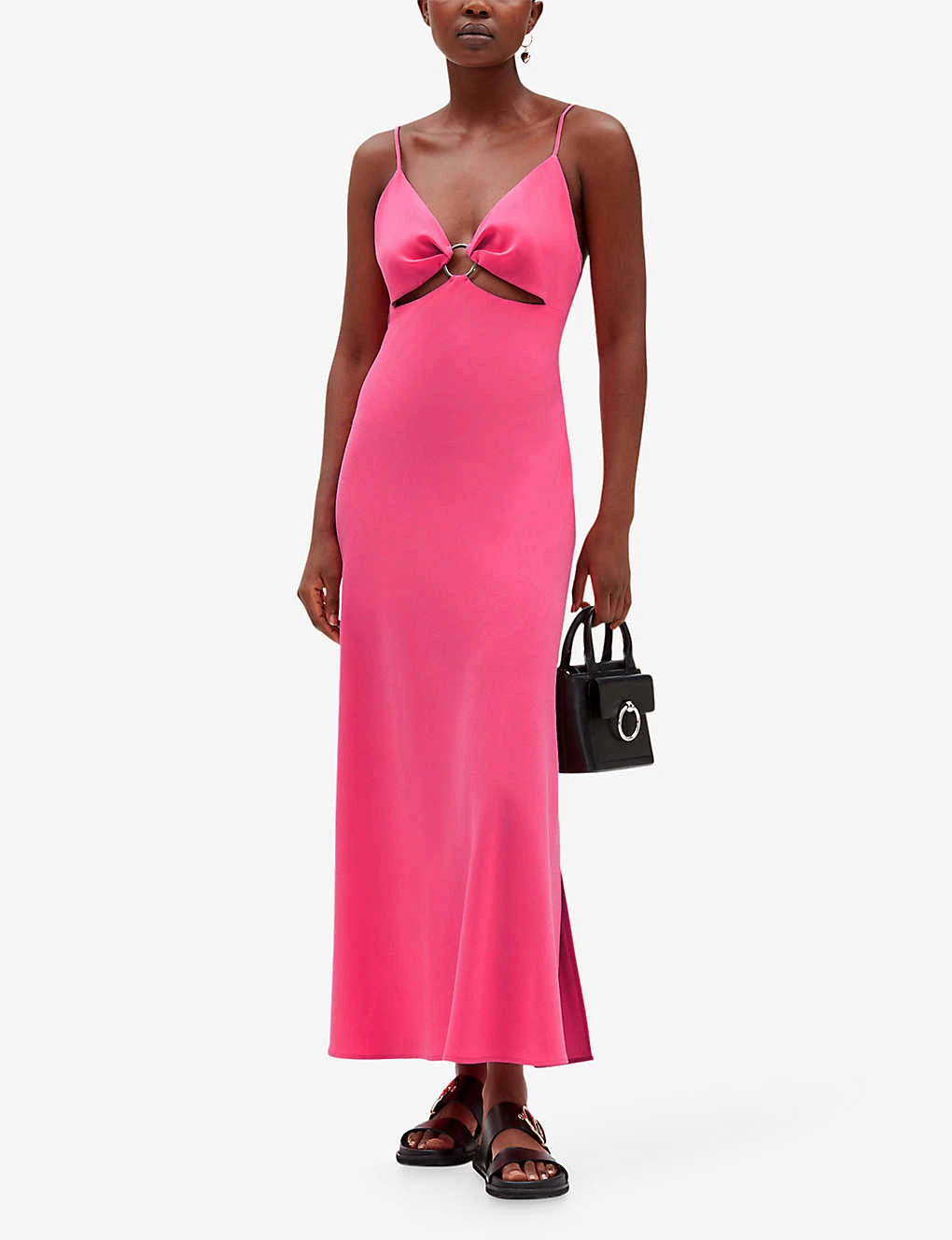 CLAUDIE PIERLOT Cut-out Woven Maxi Dress 2 CLAUDIE PIERLOT Cut-out Woven Maxi Dress - Image 2