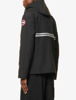 Canada Goose Lockeport Funnel-neck Shell Hooded Jacket -Selfridges Store R04103668 BLACK ALT03