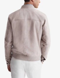 Reiss Duntroon Patch-pocket Suede Jacket -Selfridges Store R04103869 STONEMELANGE ALT03