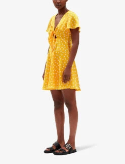 CLAUDIE PIERLOT Polka Dot-print Silk Mini Dress 7 CLAUDIE PIERLOT Polka Dot-print Silk Mini Dress -Selfridges Store R04108117 DIVERS ALT02