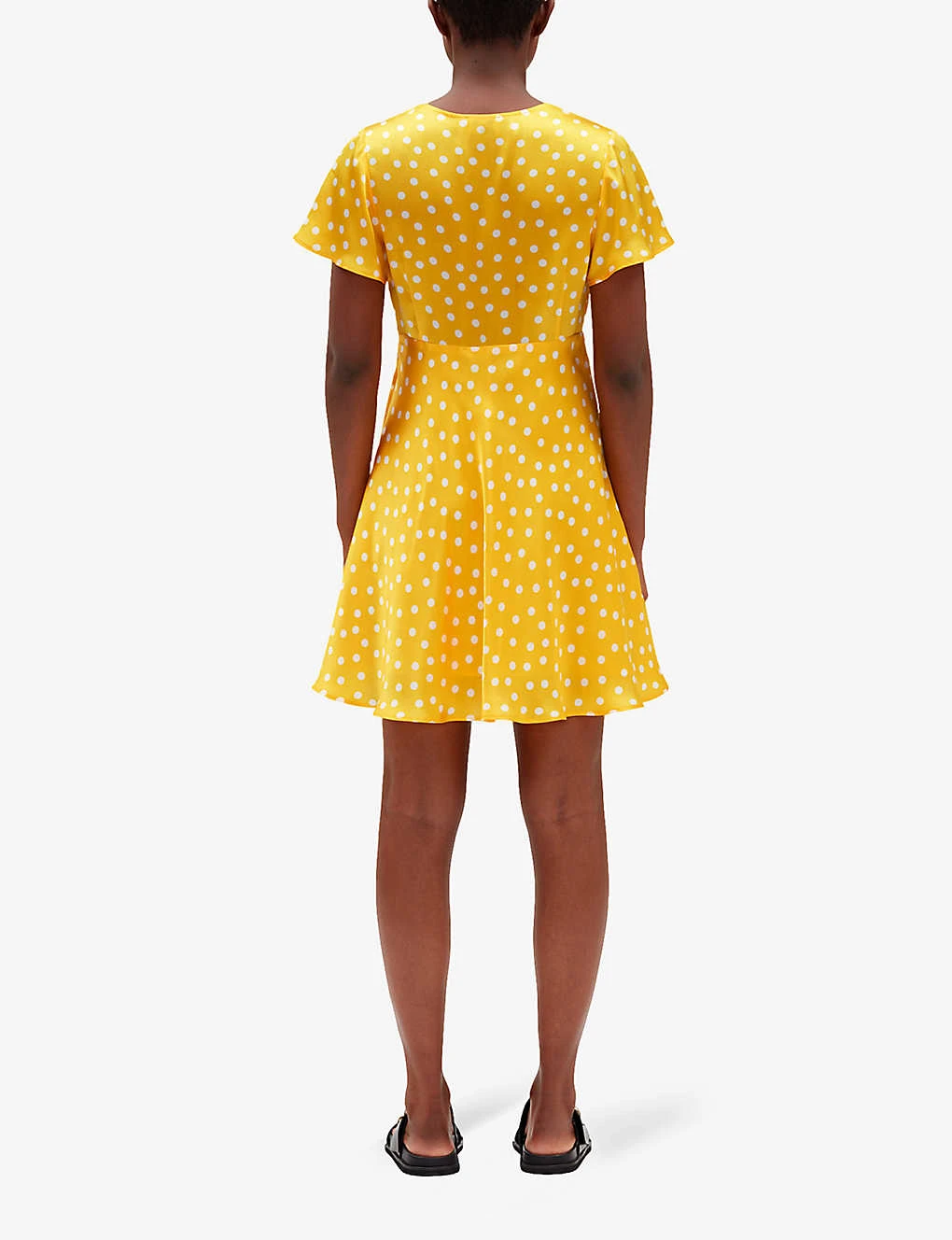 CLAUDIE PIERLOT Polka Dot-print Silk Mini Dress 4 CLAUDIE PIERLOT Polka Dot-print Silk Mini Dress - Image 4