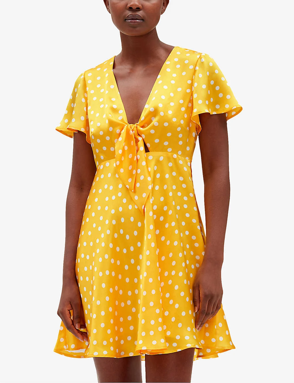 CLAUDIE PIERLOT Polka Dot-print Silk Mini Dress 5 CLAUDIE PIERLOT Polka Dot-print Silk Mini Dress - Image 5