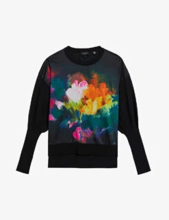 Ted Baker Zarha Art-print Woven Jumper
