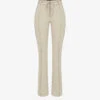 Amara Straight-leg Mid-rise Stretch Faux-suede Trousers