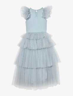 Disney X Tutu De Monde Glass Slipper Sequin-embellished Tulle Dress 4-11 Years -Selfridges Store R04110806 SHINEBLUE ALT02