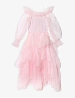 Disney X Tutu Du Monde Under The Spell Sequin-embellished Tulle Dress 4-11 Years -Selfridges Store R04110809 PORCELAINPINKMIX ALT02