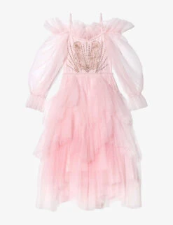 Disney X Tutu Du Monde Under The Spell Sequin-embellished Tulle Dress 4-11 Years