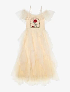 Disney X Tutu Du Monde Everlasting Rose Sequin-embellished Tulle Dress 4-11 Years