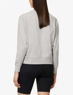 Vuori Halo Relaxed-fit Recycled-polyester-blend Sweatshirt 8 Vuori Halo Relaxed-fit Recycled-polyester-blend Sweatshirt -Selfridges Store R04114832 PALEHEATHERGREY ALT03