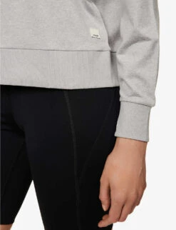 Vuori Halo Relaxed-fit Recycled-polyester-blend Sweatshirt 9 Vuori Halo Relaxed-fit Recycled-polyester-blend Sweatshirt -Selfridges Store R04114832 PALEHEATHERGREY ALT04