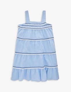 Embroidered Cotton Dress 3-14 Years